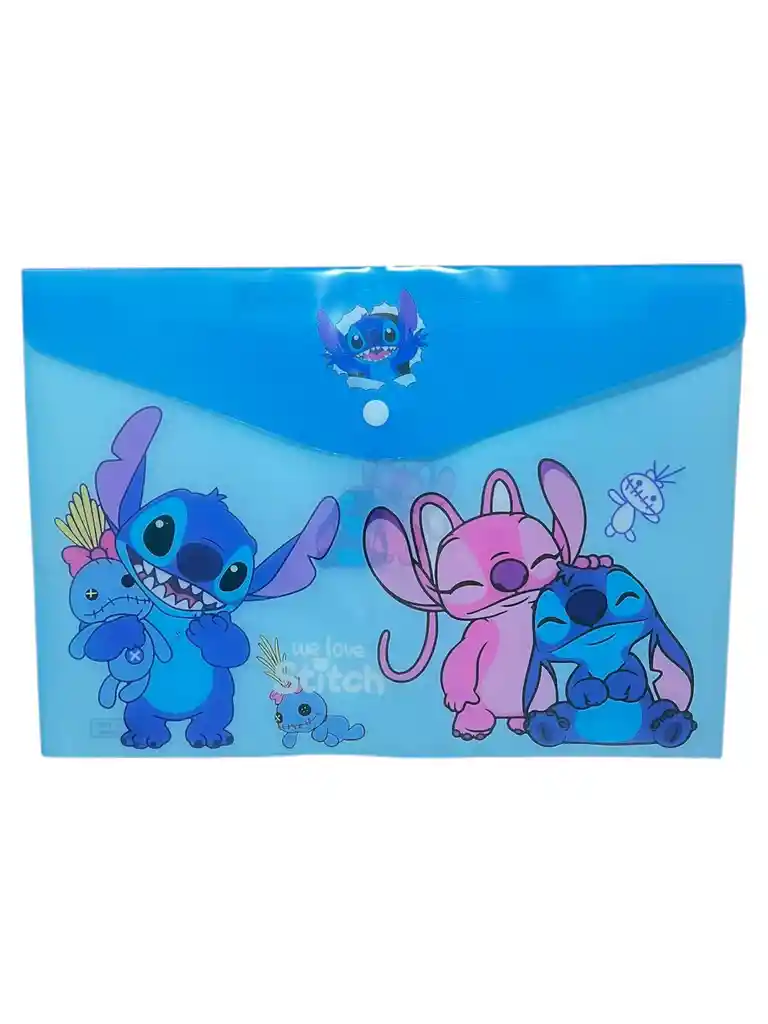 Carpeta De Stich Plastica Azul Oscuro