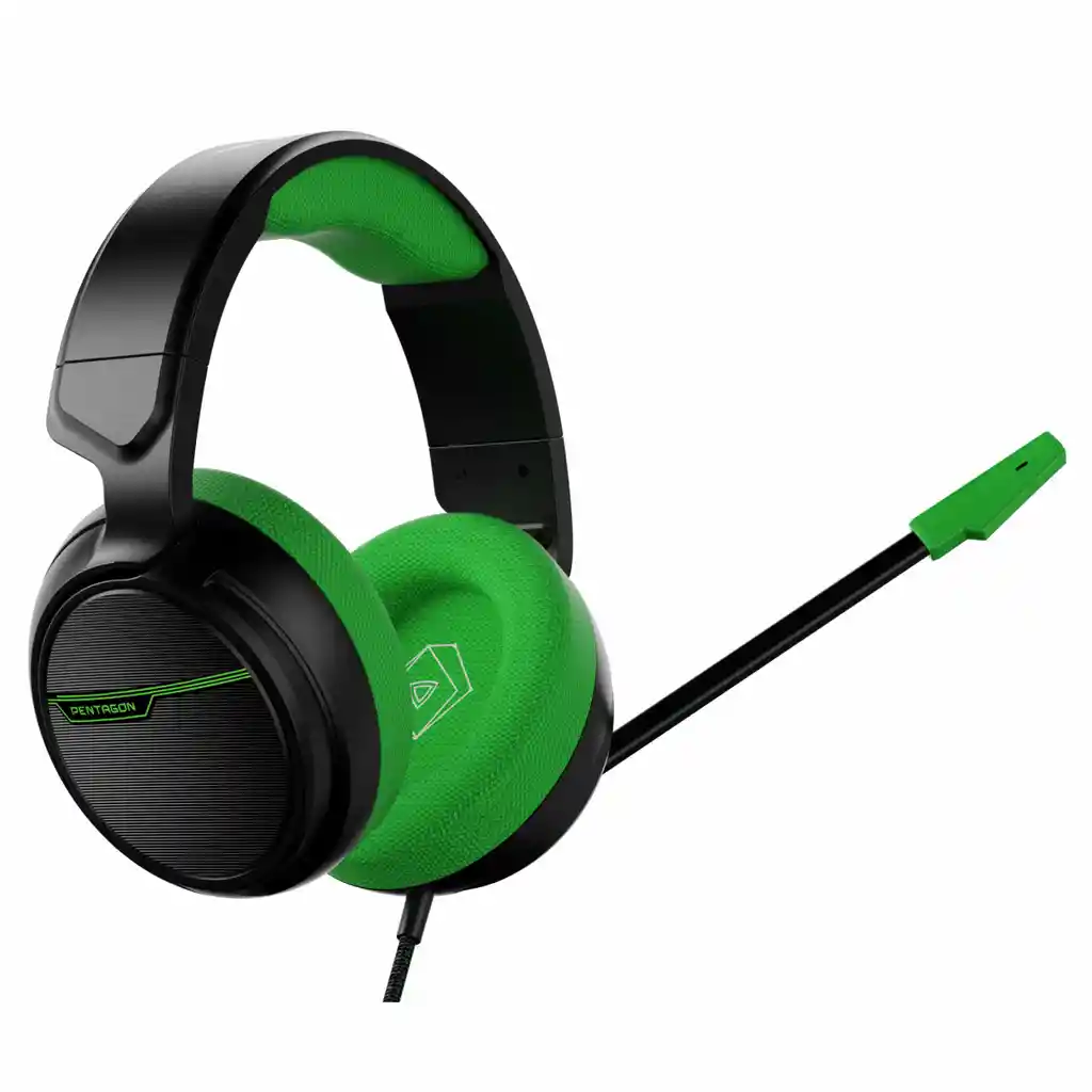 Diadema Gamer Vsg Pentagon Con Microfono C/controlador Verde