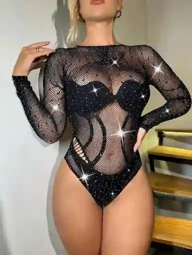 Body Sexycon Guantes En Malla Con Brillos Tornasol