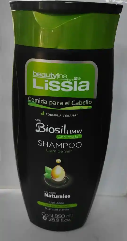 Shampoo Lissia Biosil Anti Caida (comida Para El Cabello) 850ml