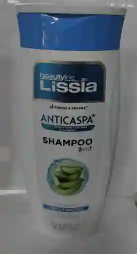 Shampoo Lissia 2 En 1 Anticaspa Con Extraco De Aloe Vera Y Climbazol 850ml