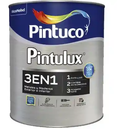 Esmalte Pintulux Blanco 3 En 1 Blanco