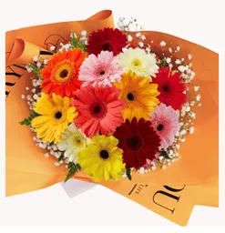 Arreglo Floral Con Gerberas