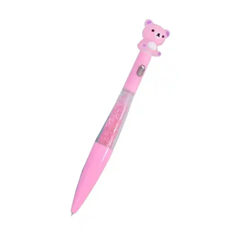 Esfero Kawaii Oso Con Luz Led