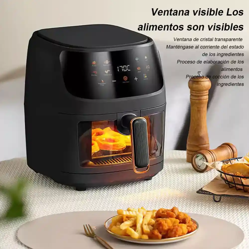 Freidora De Aire 8litros Xhome 2400w Pantalla Táctil Digital