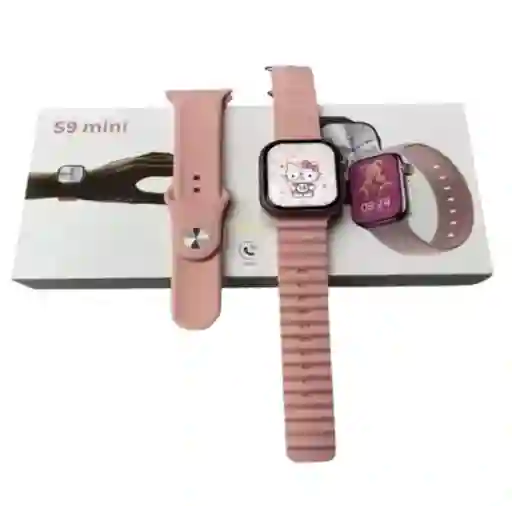 Reloj Smartwatch S9 Mini Rosado Tecnología Y Estilo En Uno