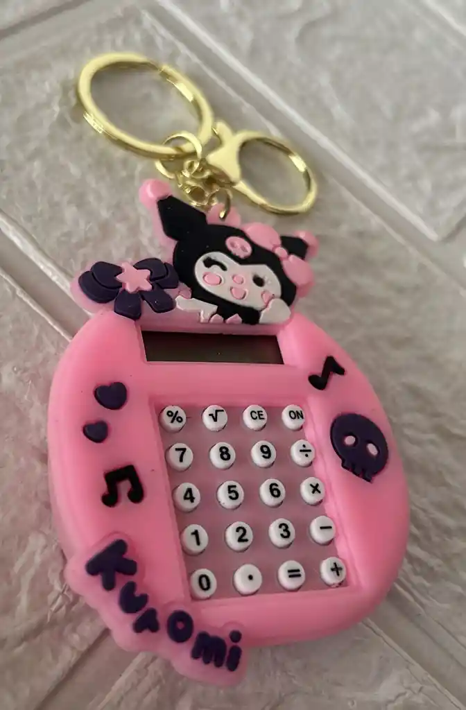 Llavero Kuromi Con Calculadora
