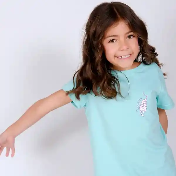 6 - 8 / Camiseta Colombia - Kids - Agua Marina
