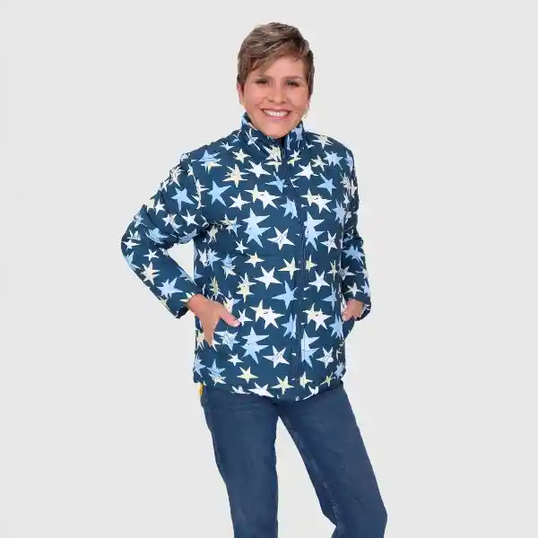 Xxs / Chaqueta Acolchada Estrellas - Azul