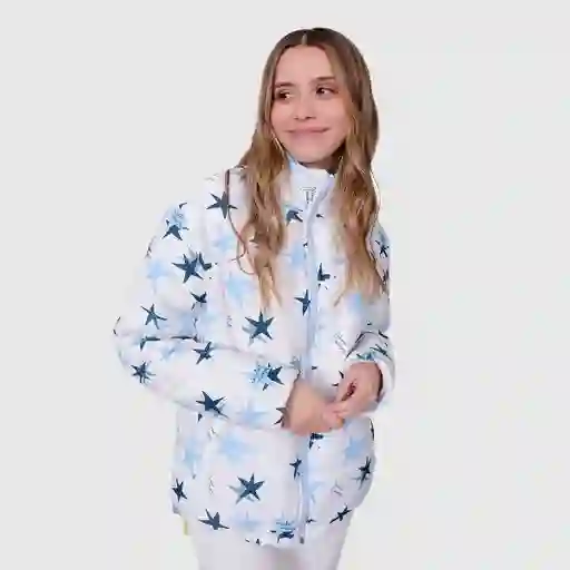 Xxs / Chaqueta Acolchada Estrellas - Marfil
