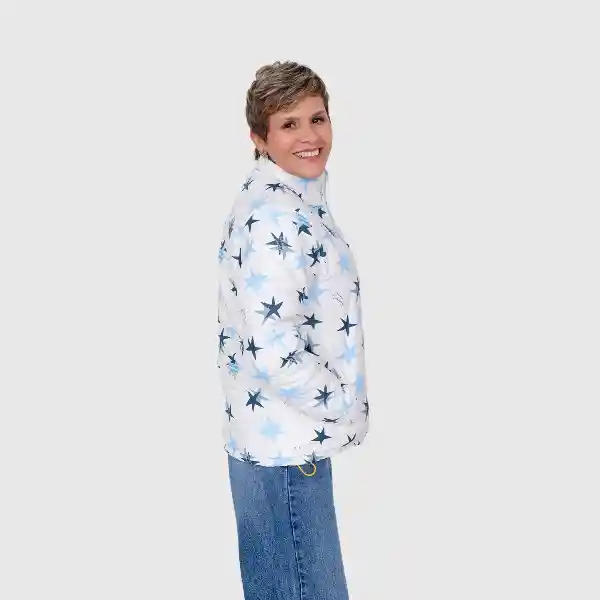 Xxs / Chaqueta Acolchada Estrellas - Marfil