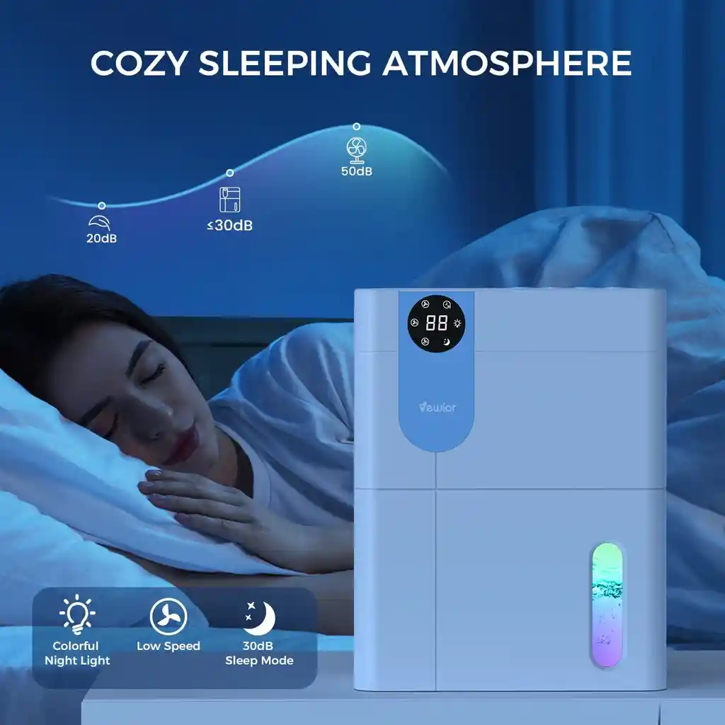 Deshumidificador Automatico Ultrasilencioso Con Temporizador