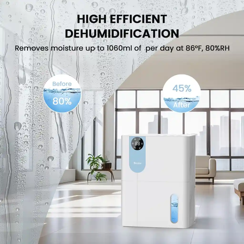 Deshumidificador Automatico Ultrasilencioso Con Temporizador