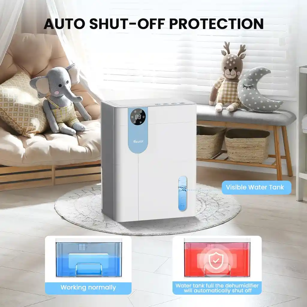 Deshumidificador Automatico Ultrasilencioso Con Temporizador