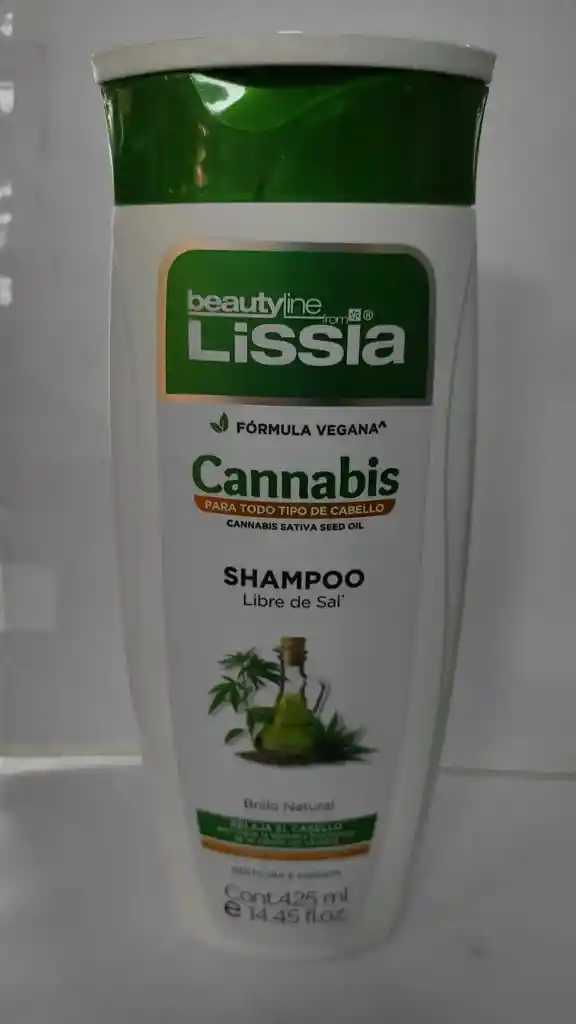 Shampoo Lissia Cannabis Todo Tipo De Cabello 425ml