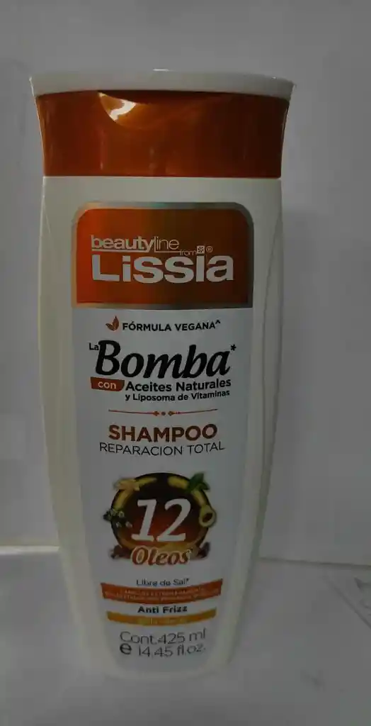 Shampoo Lissia La Bomba Aceites Naturales Y Liposoma 425ml