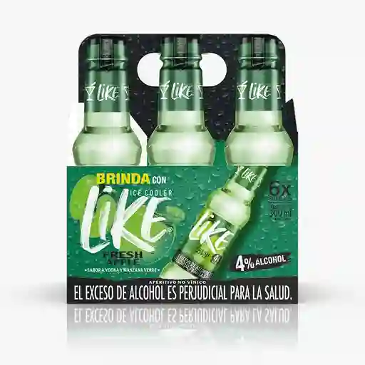 Like Ice Cooler Sabor Manzana Verde