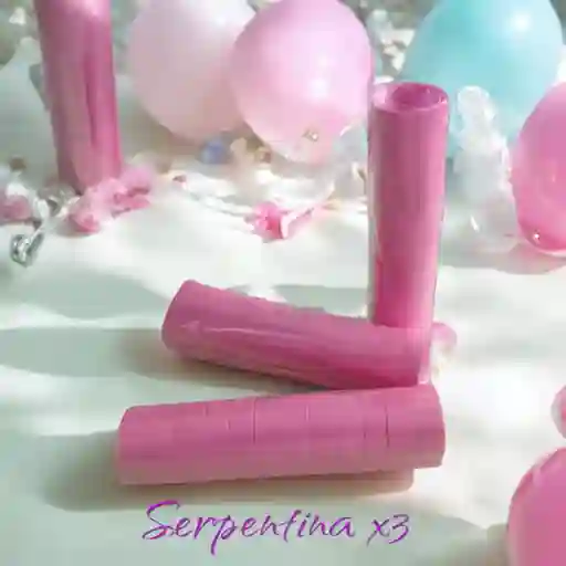 Serpentina Rosada X3 Unidades