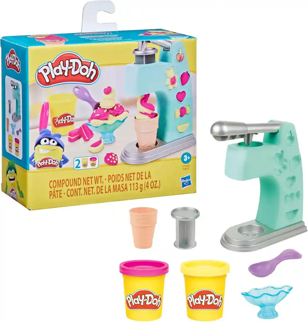 Juego Didáctico Set Play-doh Mini Heladería Para Niños