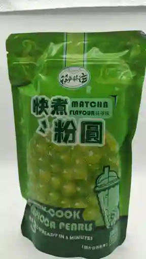 Perlas De Tapioca De Cocción Rápida Sabor Matcha 250g