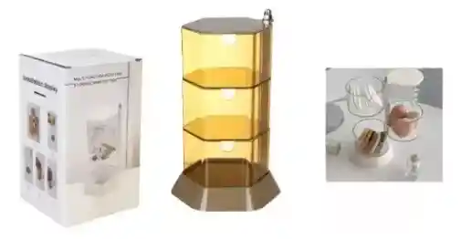 Organizador De Joyería Estante Giratorio Multifuncional