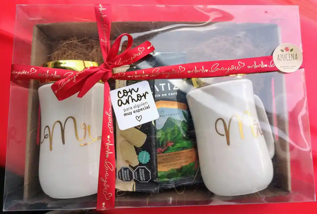 Café Para Dos (2 Mugs Acabado De Lujo Café Y Chocolate Especial))