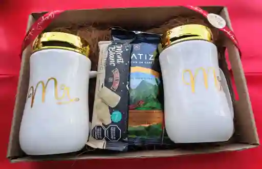 Café Para Dos (2 Mugs Acabado De Lujo Café Y Chocolate Especial))
