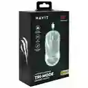 Mouse Tipo Gamer 3 Modos De Conexión Bluetooth / Receptor Usb / Usb Ms970wb Havit (color Blanco)