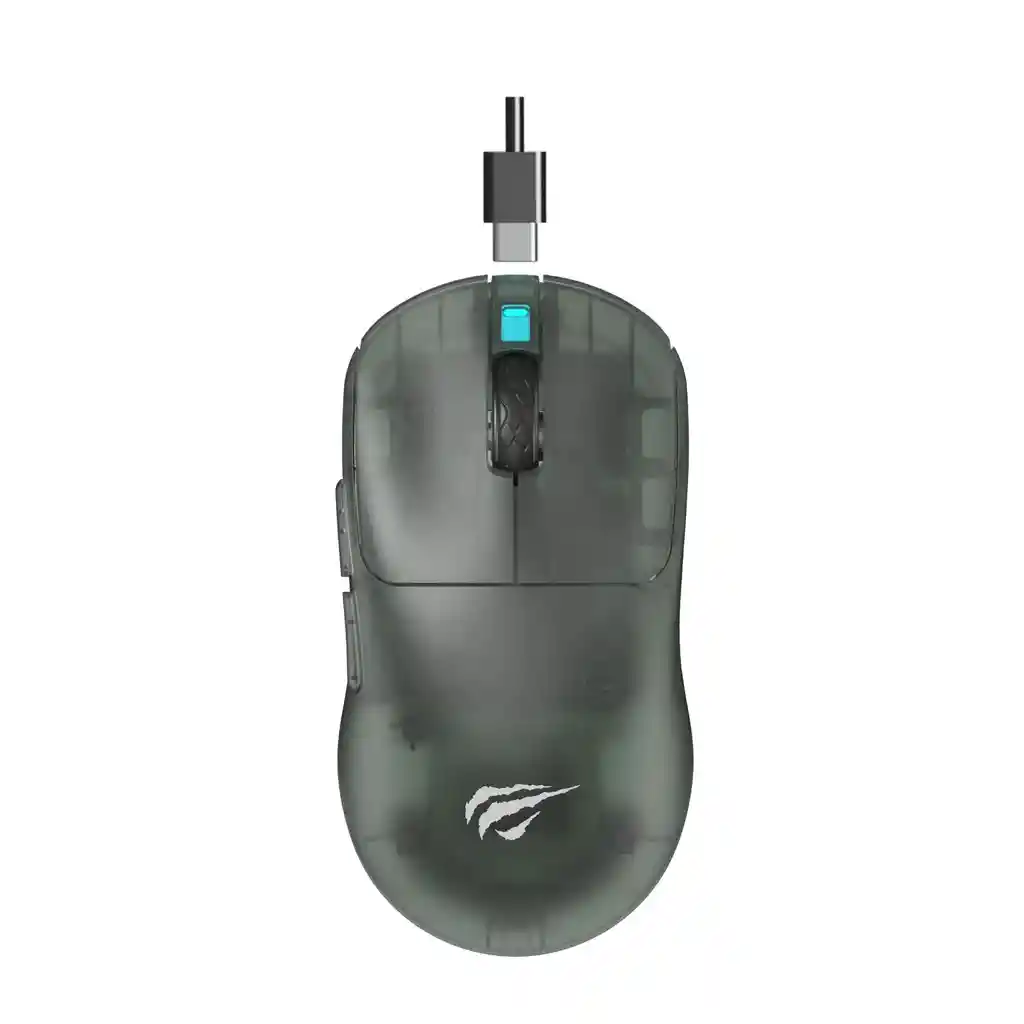 Mouse Tipo Gamer 3 Modos De Conexión Bluetooth / Receptor Usb / Usb Ms970wb Havit (color Negro)