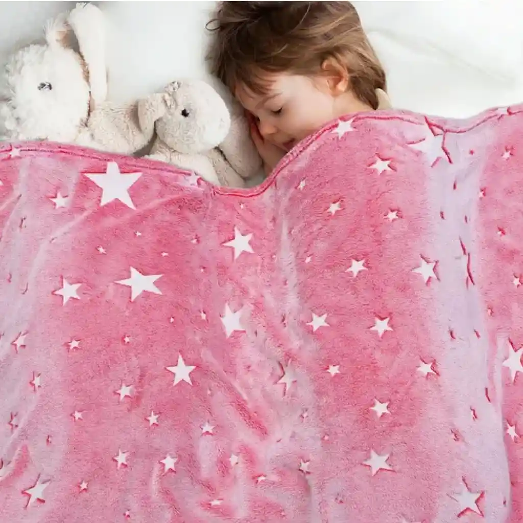 Cobija Shining Mágica – Niños 1.50mtx2.00mt Rosado