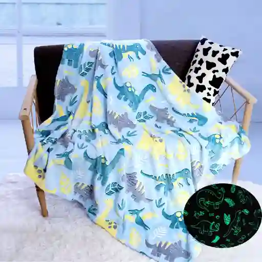 Cobija Shining Mágica – Niños 1.50mtx2.00mt Dinosaurio
