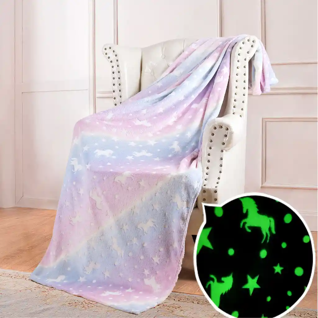 Cobija Shining Mágica – Niños 1.50mtx2.00mt Unicornio