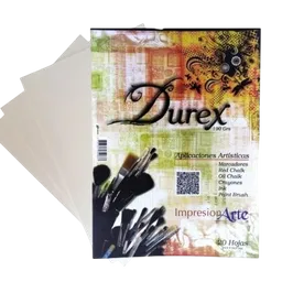 Cartulina Blanca Durex Arte Octavo 180 Grs 3 Hojas