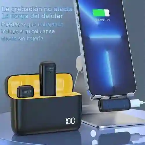 Micrófono Lavalier Solapa Inalámbrico Para Iphone Y Android Tipo C