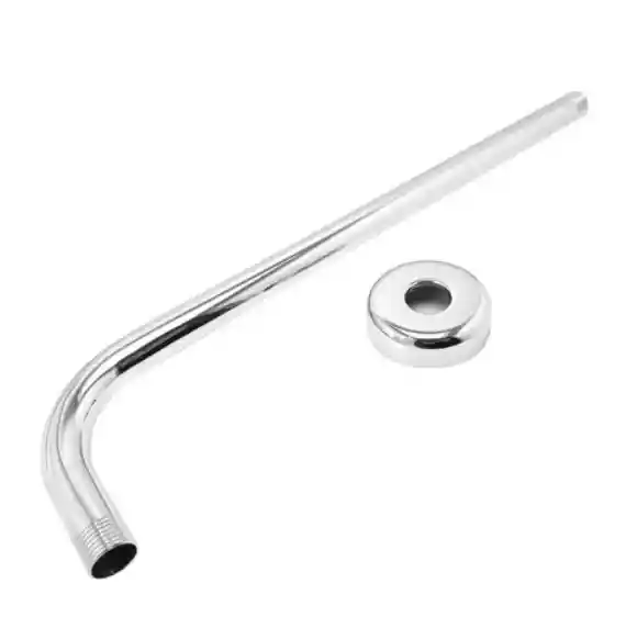 Tubo Metálico Para Ducha Cromado 30cm