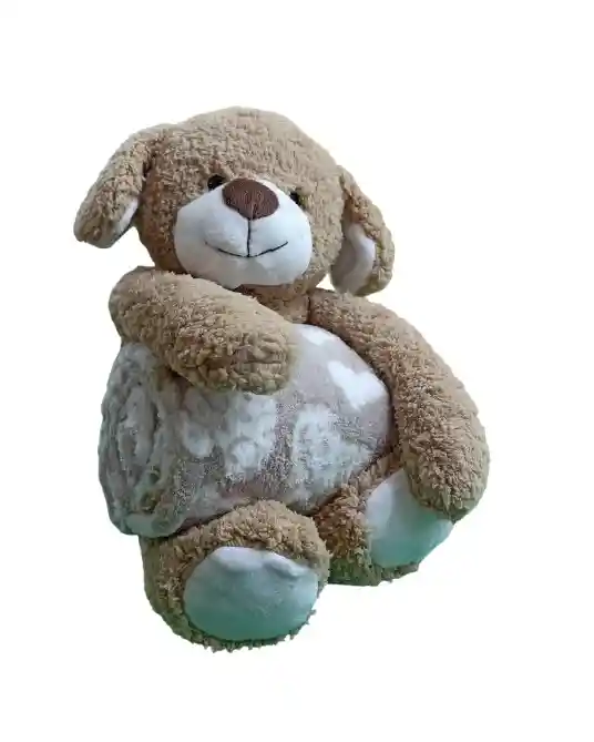 Juguete Peluche Oso Con Manta Tierno Y Suave Para Niños