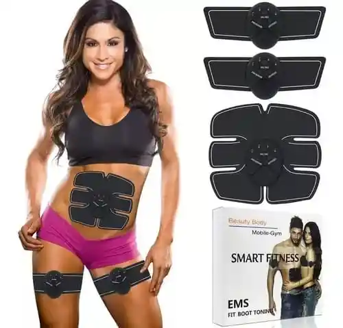 Electro Estimulador Muscular Abdomen, Brazos Y Piernas Smart Fitness
