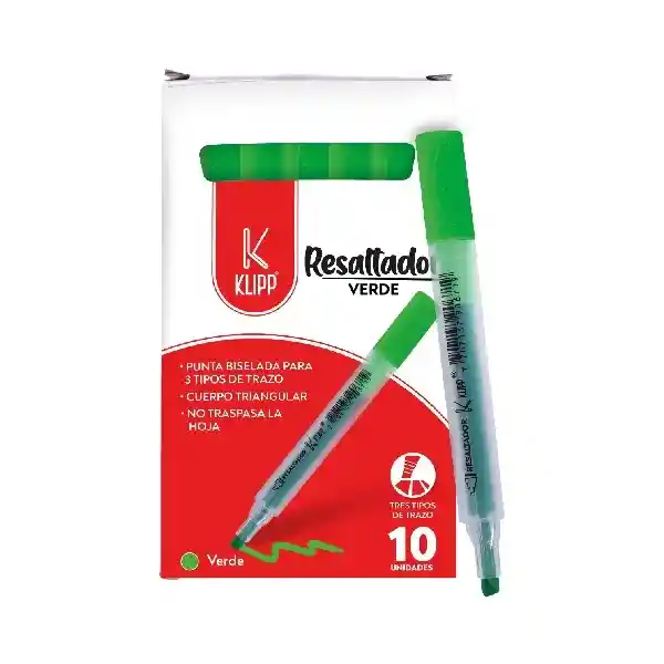 Resaltador 1 Und Verde