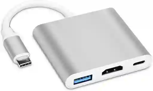 Adaptador Tipo C A Hdmi 3 En 1 Para Macbook
