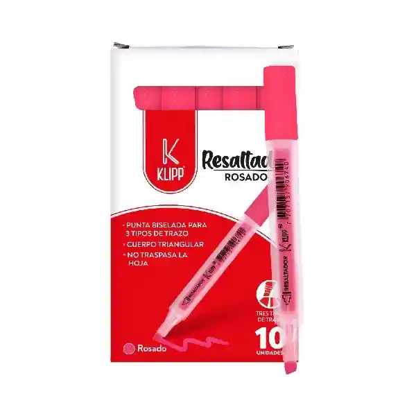 Resaltador 1 Und Rosado