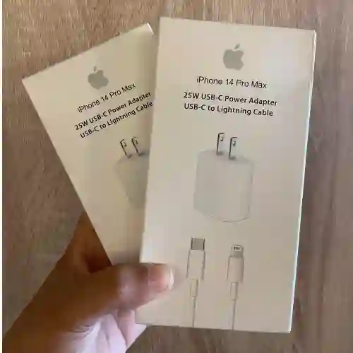 Cargador Carga Rapida De Iphone Completo 25w Apple Iphone 14 Pro Max