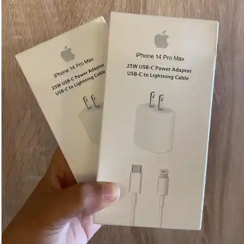 Cargador Carga Rapida De Iphone Completo 25w Apple Iphone 14 Pro Max