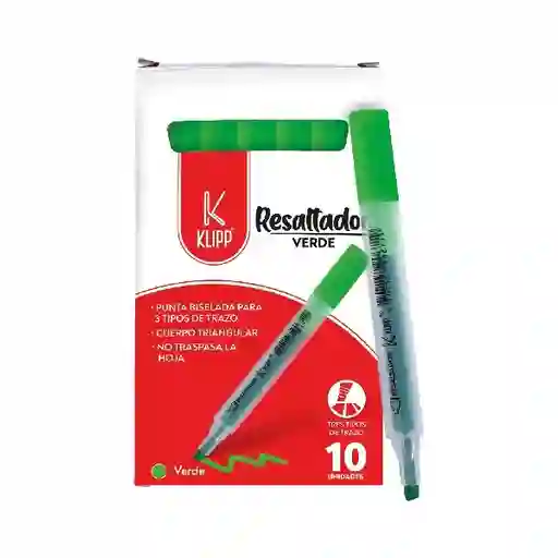 Resaltador 1 Und Verde
