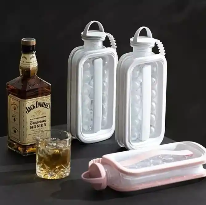 Botella Para Cubos De Hielo Hielera Portátil