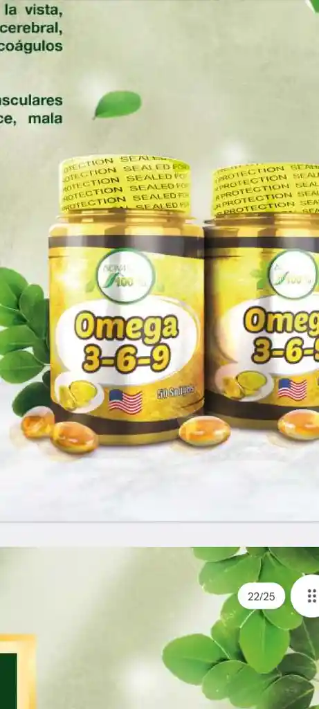 Omega En Perlas 100uni