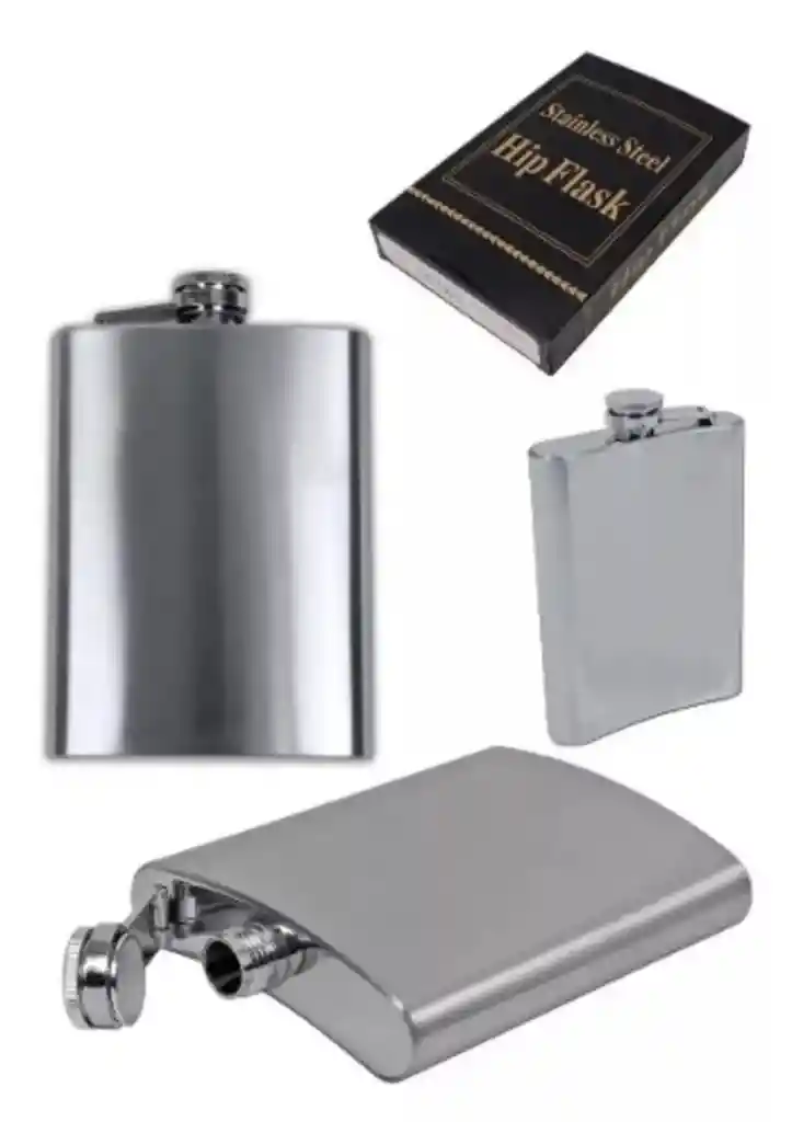 Wiskera Whiskera Licorera Plateada 8onz Acero Inoxidable
