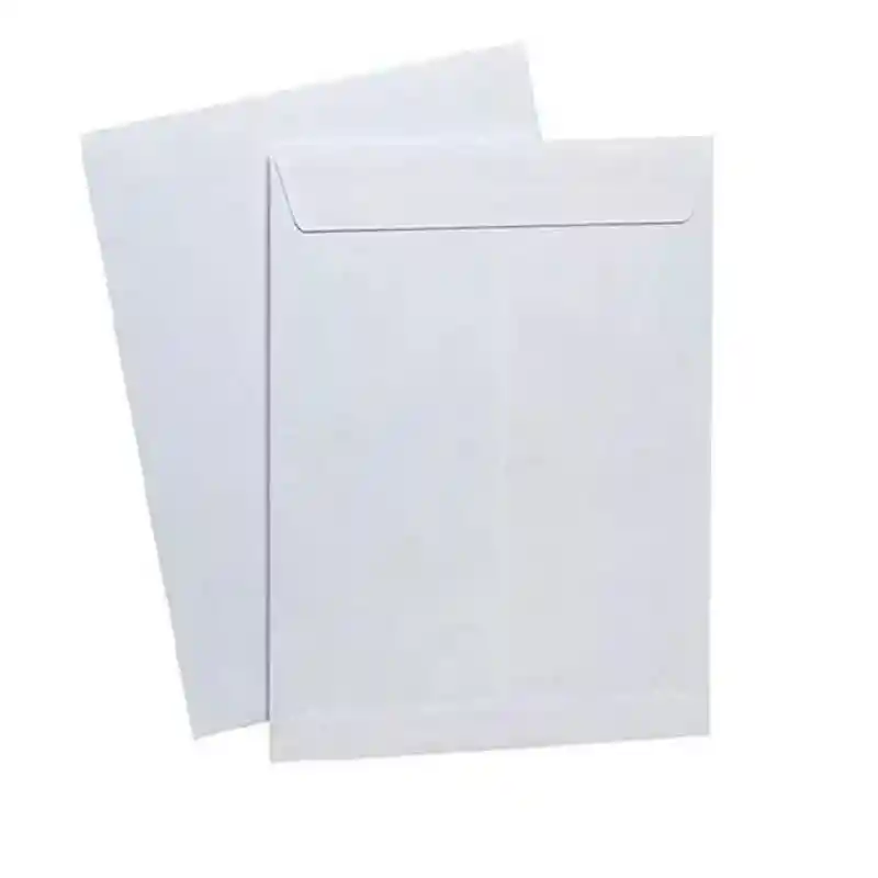 Sobre Blanco Tamaño Carta Sellable X 3unds