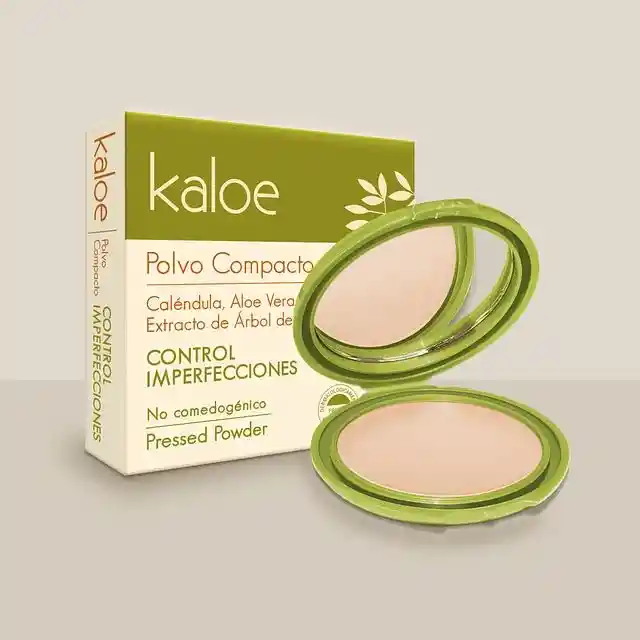 Polvo Compacto Kaloe Control Imperfecciones Tono Beige