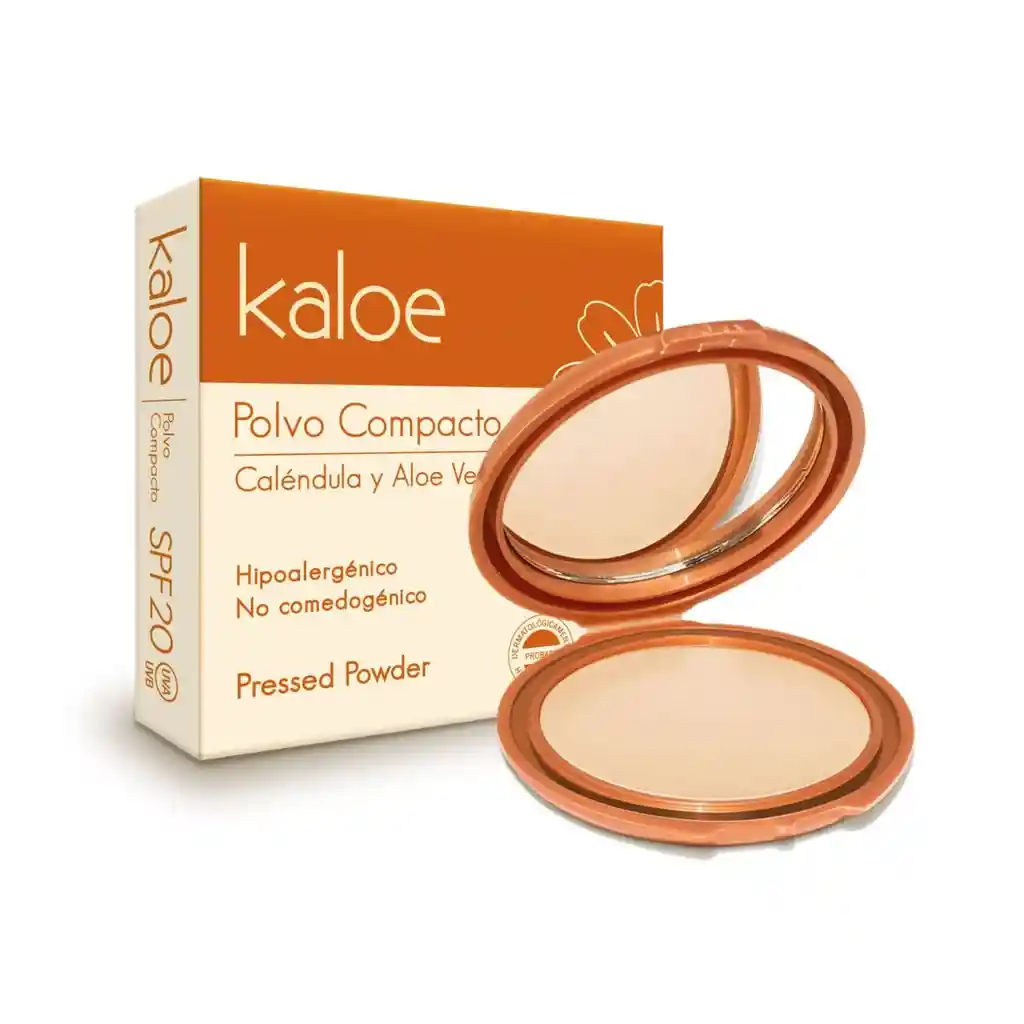 Polvo Compacto Kaloe Con Filtro Solar Tono Almendra