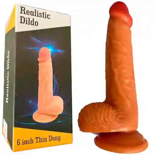 Dildo Realidad Humana Realista 16cm Anal Vaginal Unisex Consolador Con Chupa Ventosa